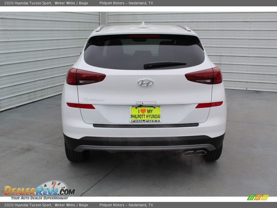 2020 Hyundai Tucson Sport Winter White / Beige Photo #6
