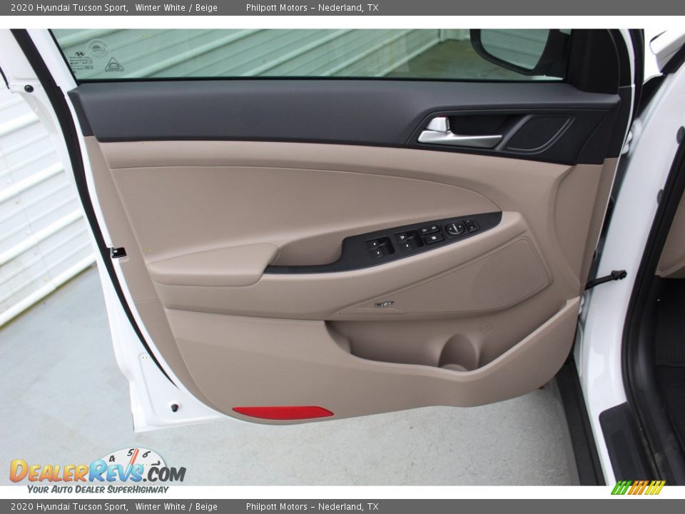 2020 Hyundai Tucson Sport Winter White / Beige Photo #8