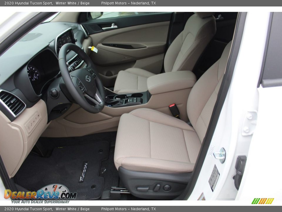 2020 Hyundai Tucson Sport Winter White / Beige Photo #9