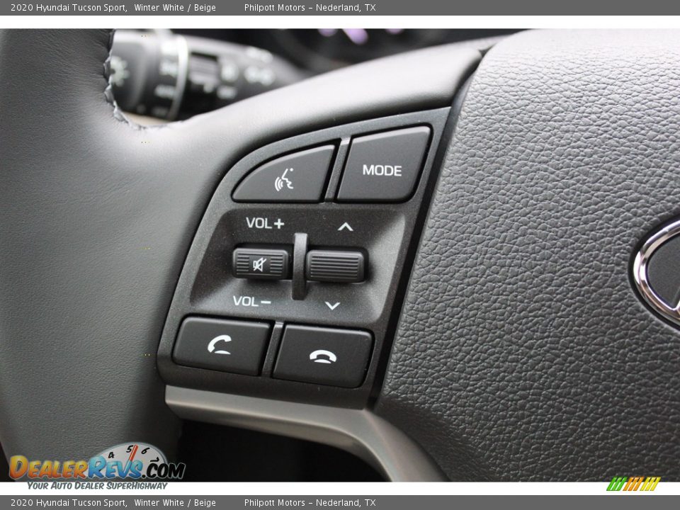 2020 Hyundai Tucson Sport Winter White / Beige Photo #10