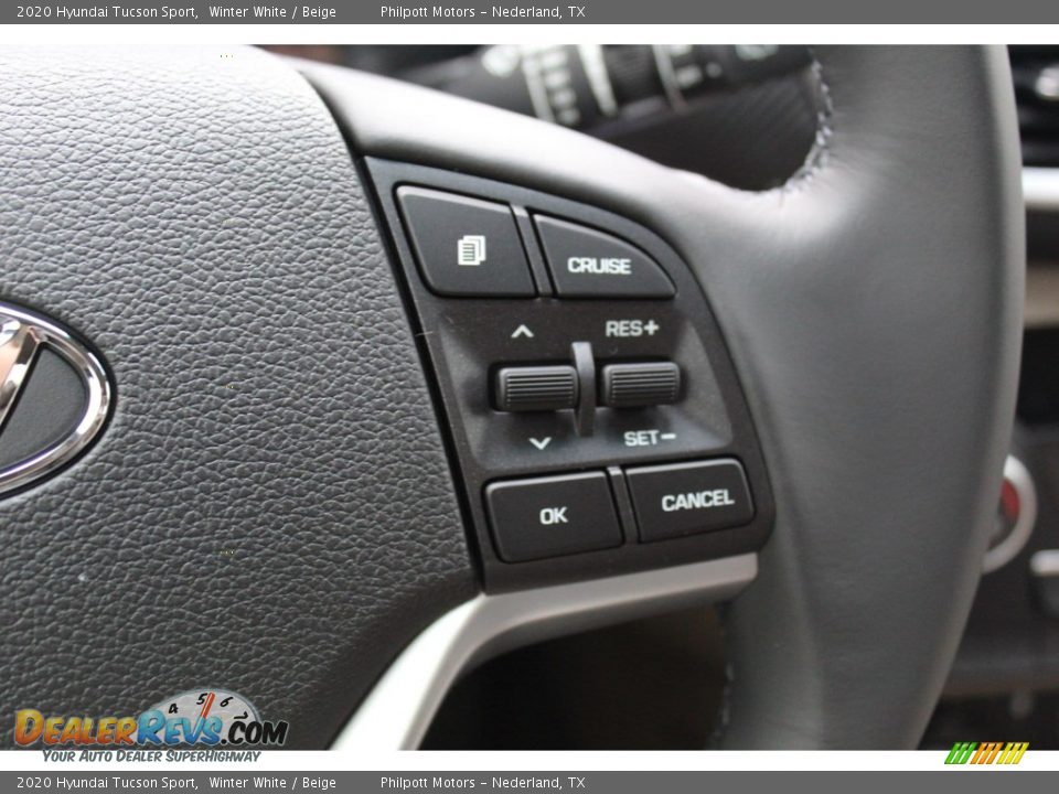 2020 Hyundai Tucson Sport Winter White / Beige Photo #11