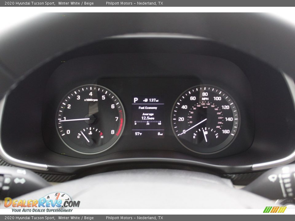 2020 Hyundai Tucson Sport Winter White / Beige Photo #12