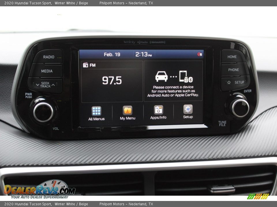 2020 Hyundai Tucson Sport Winter White / Beige Photo #14