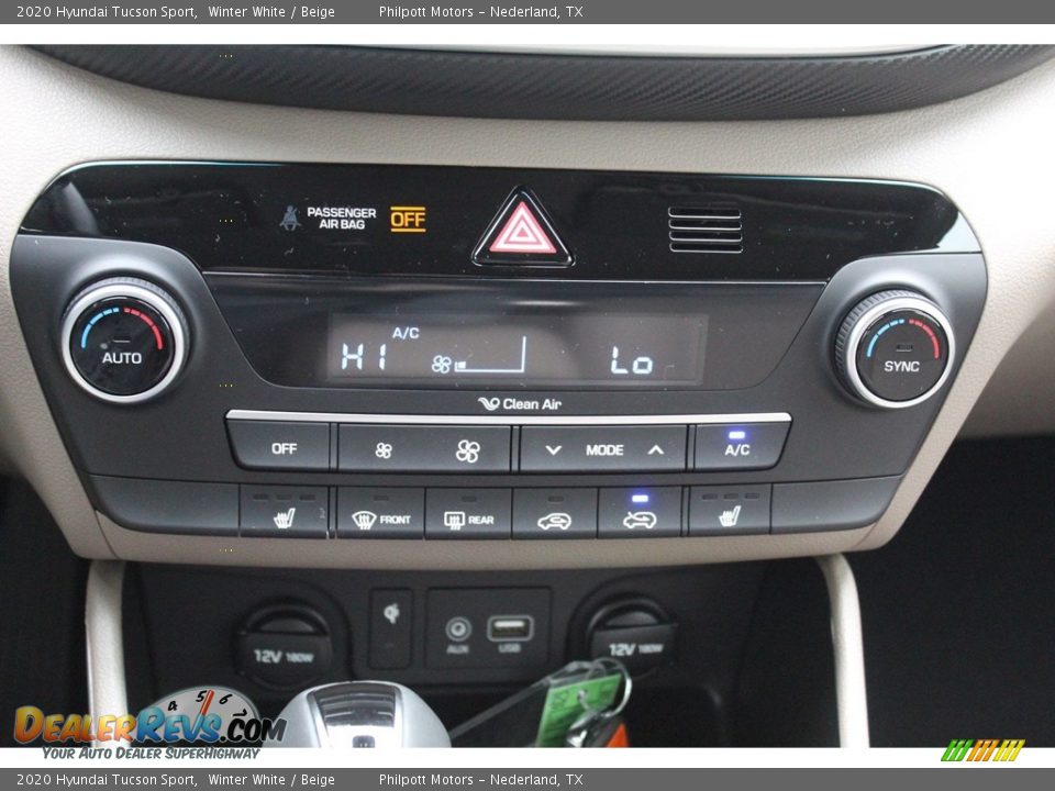2020 Hyundai Tucson Sport Winter White / Beige Photo #15