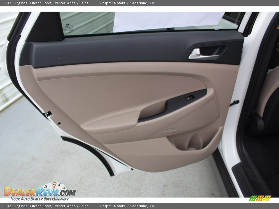 2020 Hyundai Tucson Sport Winter White / Beige Photo #18