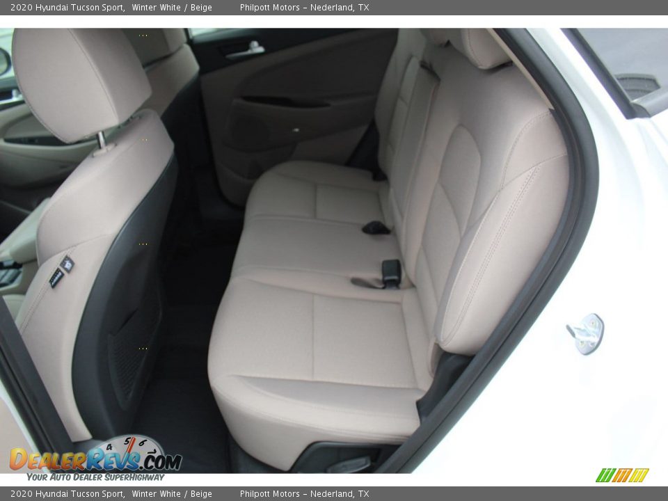 2020 Hyundai Tucson Sport Winter White / Beige Photo #19