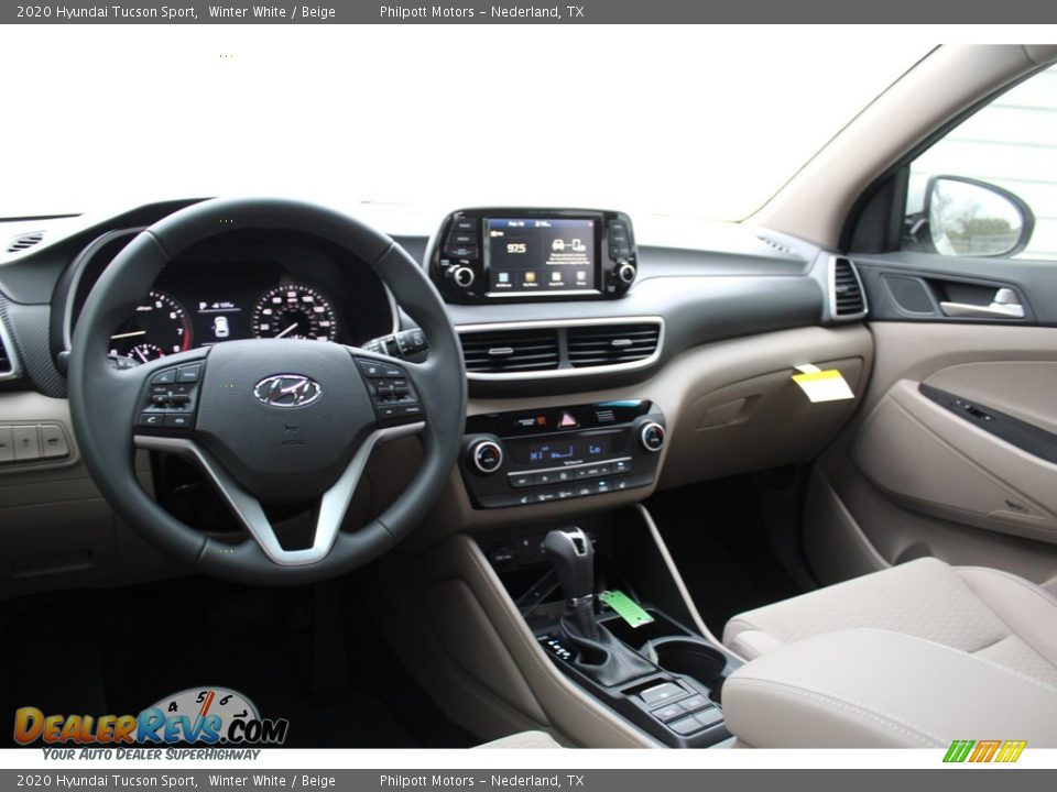 2020 Hyundai Tucson Sport Winter White / Beige Photo #20