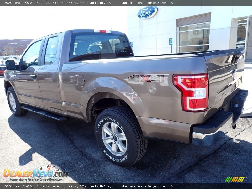 2020 Ford F150 XLT SuperCab 4x4 Stone Gray / Medium Earth Gray Photo #3