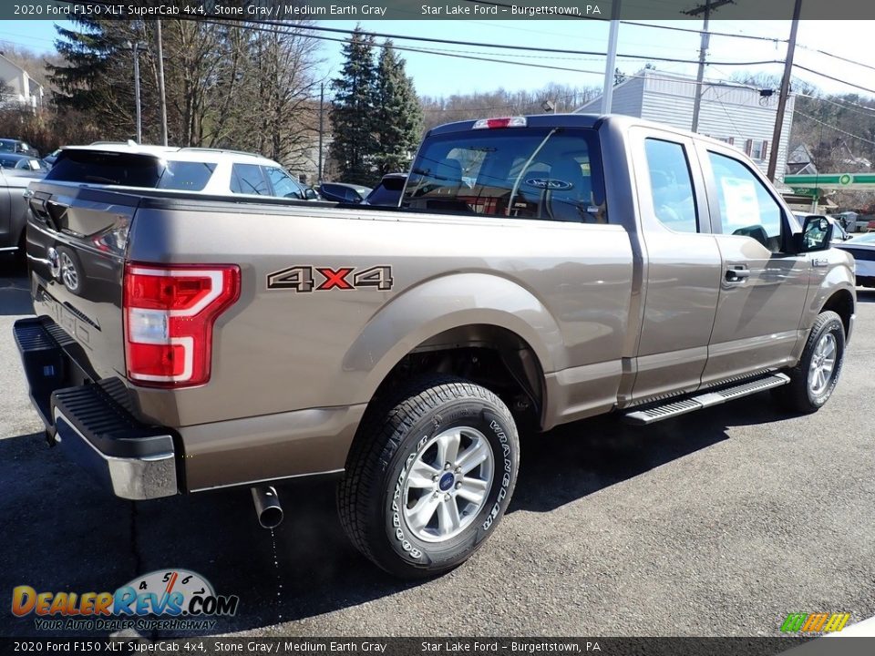 2020 Ford F150 XLT SuperCab 4x4 Stone Gray / Medium Earth Gray Photo #6