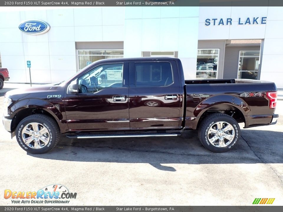 2020 Ford F150 XLT SuperCrew 4x4 Magma Red / Black Photo #2