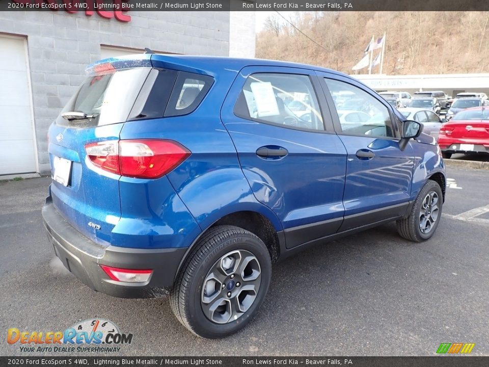 2020 Ford EcoSport S 4WD Lightning Blue Metallic / Medium Light Stone Photo #2