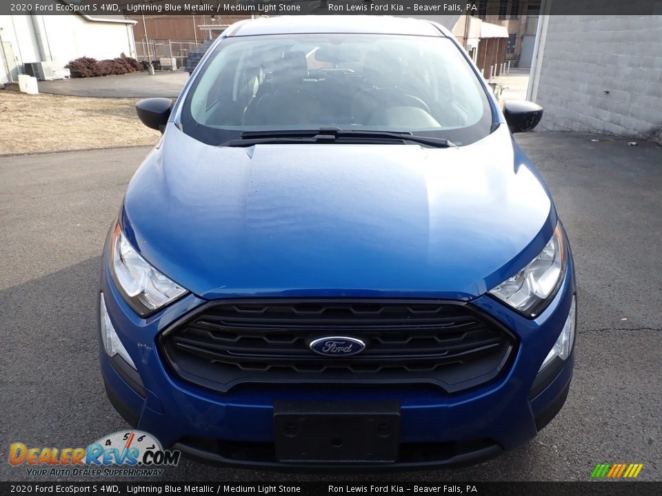 2020 Ford EcoSport S 4WD Lightning Blue Metallic / Medium Light Stone Photo #8