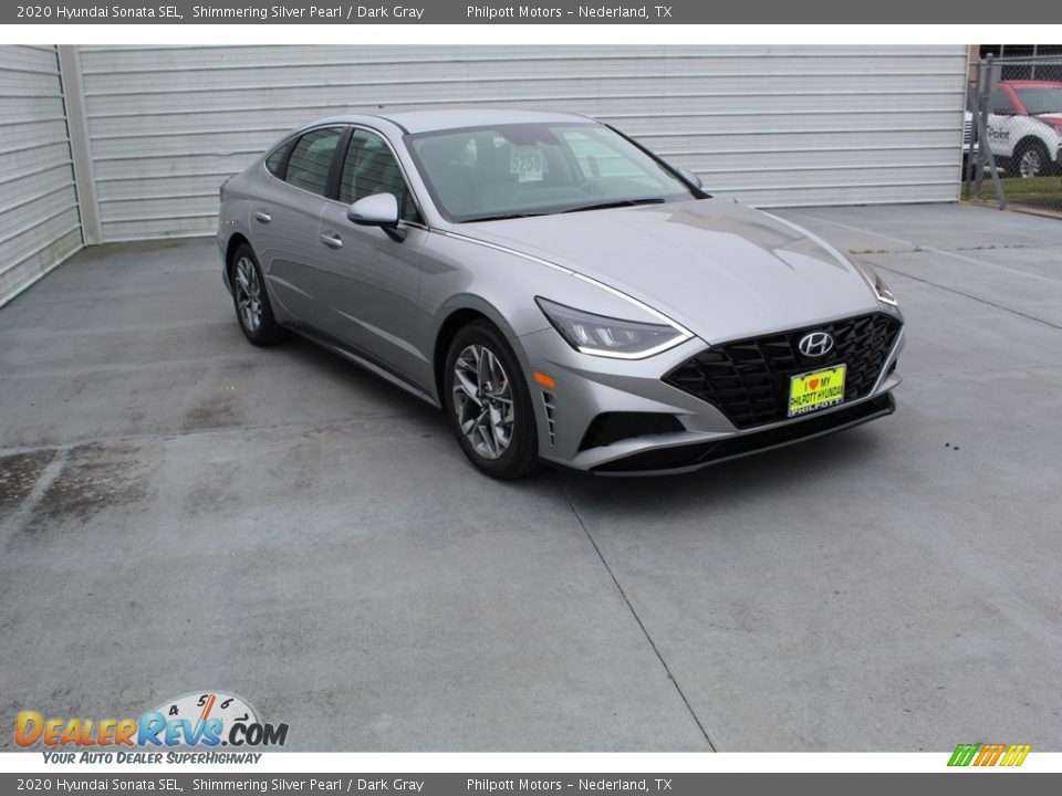 2020 Hyundai Sonata SEL Shimmering Silver Pearl / Dark Gray Photo #2