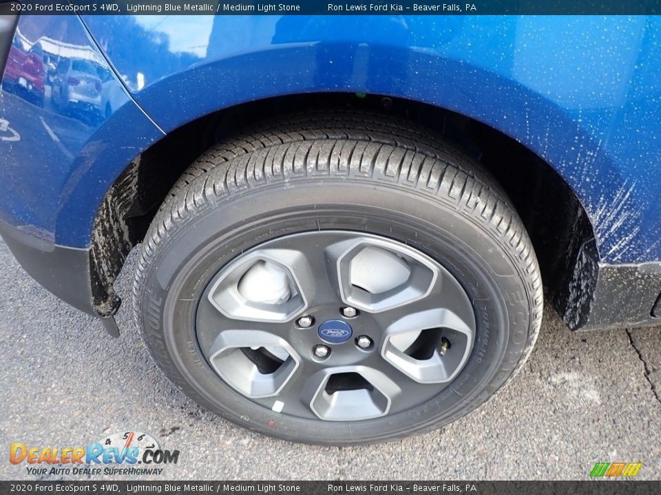 2020 Ford EcoSport S 4WD Lightning Blue Metallic / Medium Light Stone Photo #10