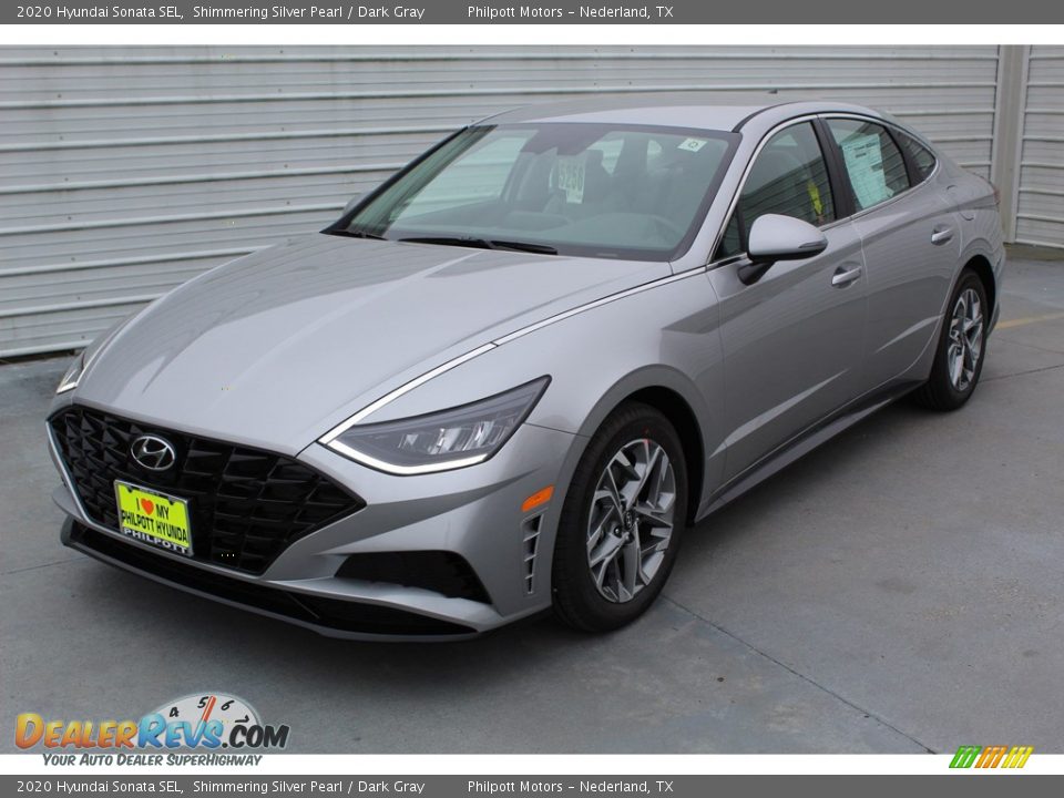 2020 Hyundai Sonata SEL Shimmering Silver Pearl / Dark Gray Photo #4