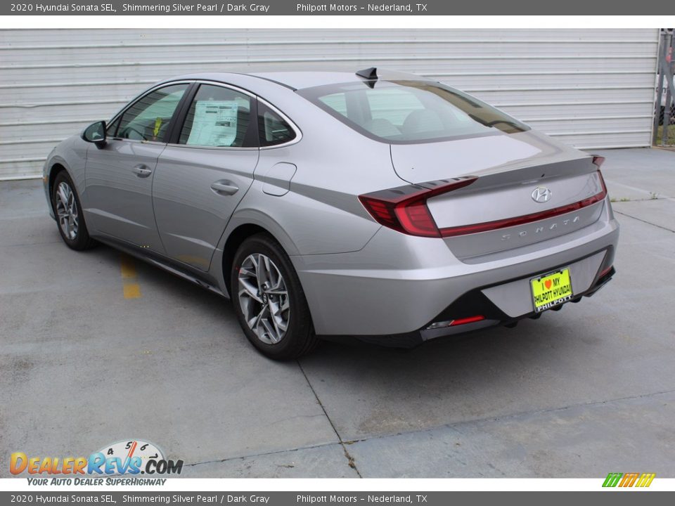 2020 Hyundai Sonata SEL Shimmering Silver Pearl / Dark Gray Photo #6