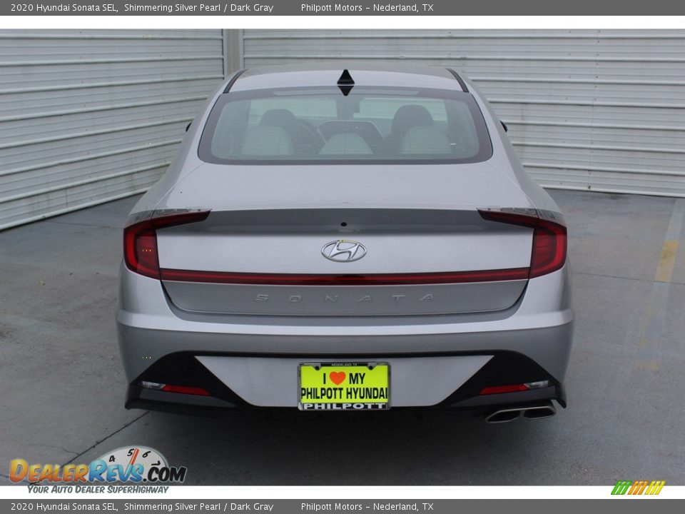 2020 Hyundai Sonata SEL Shimmering Silver Pearl / Dark Gray Photo #7