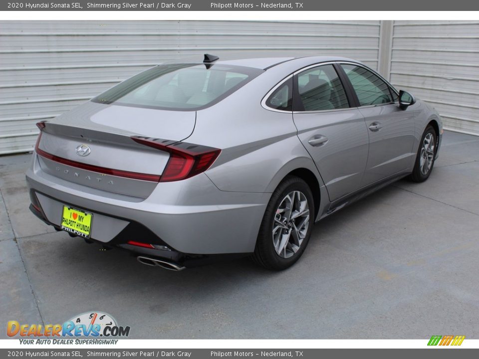 2020 Hyundai Sonata SEL Shimmering Silver Pearl / Dark Gray Photo #8