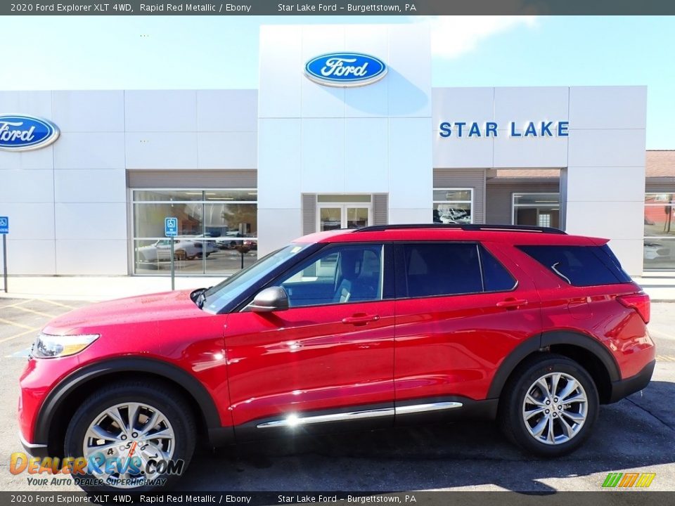 2020 Ford Explorer XLT 4WD Rapid Red Metallic / Ebony Photo #1
