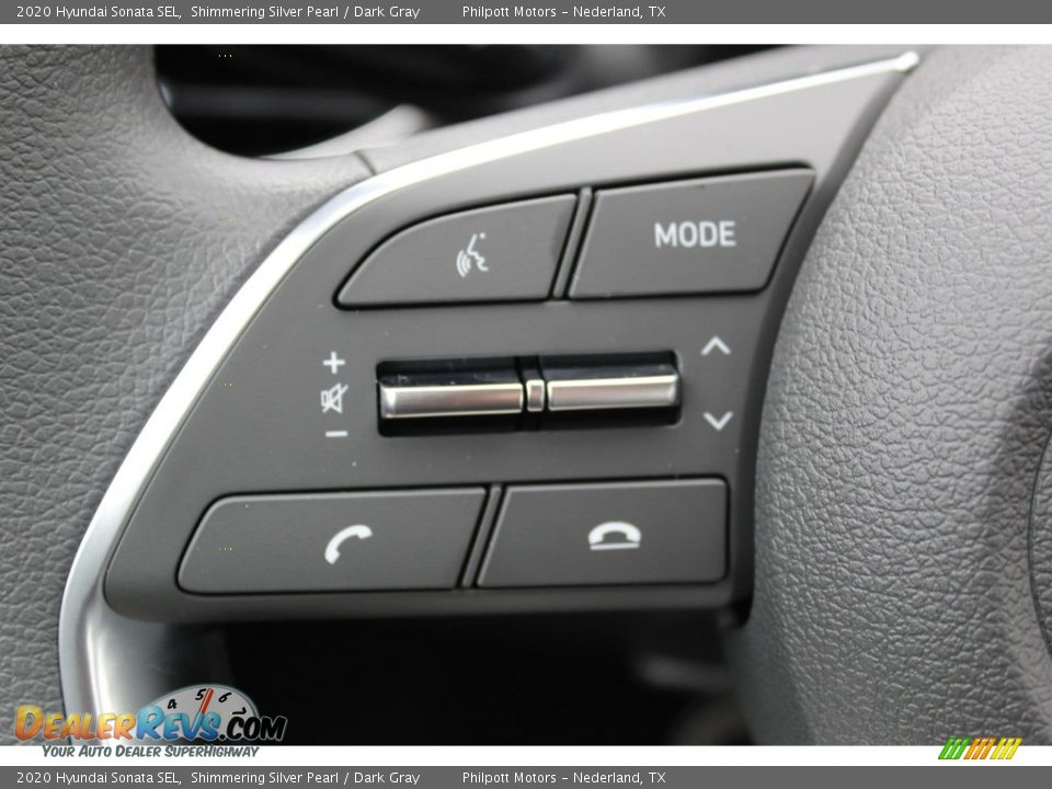 2020 Hyundai Sonata SEL Shimmering Silver Pearl / Dark Gray Photo #11