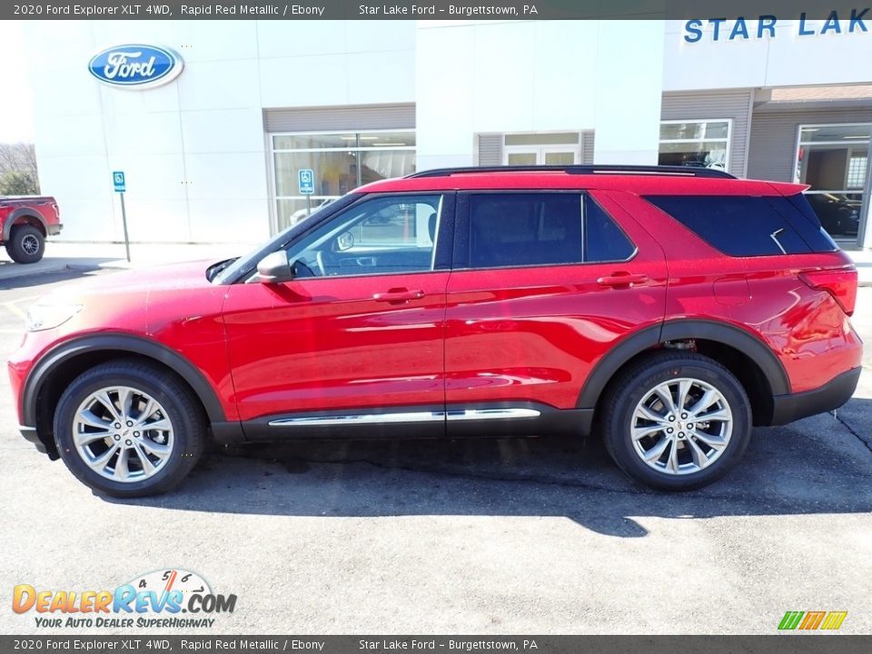 2020 Ford Explorer XLT 4WD Rapid Red Metallic / Ebony Photo #2