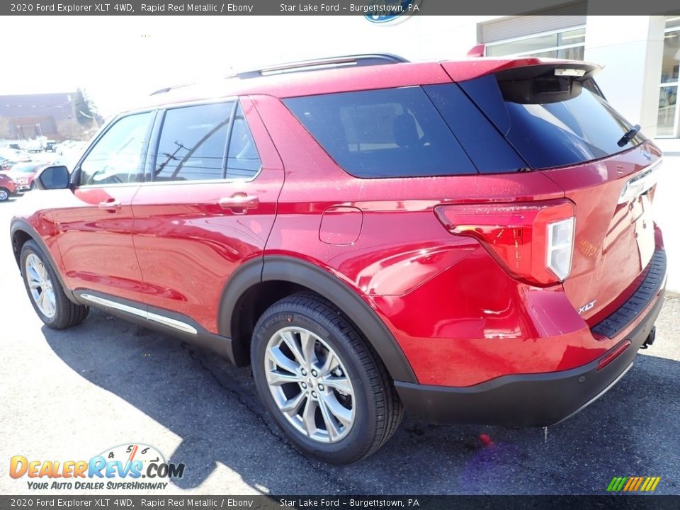 2020 Ford Explorer XLT 4WD Rapid Red Metallic / Ebony Photo #3