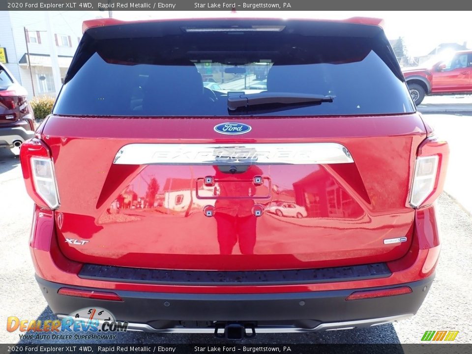 2020 Ford Explorer XLT 4WD Rapid Red Metallic / Ebony Photo #4