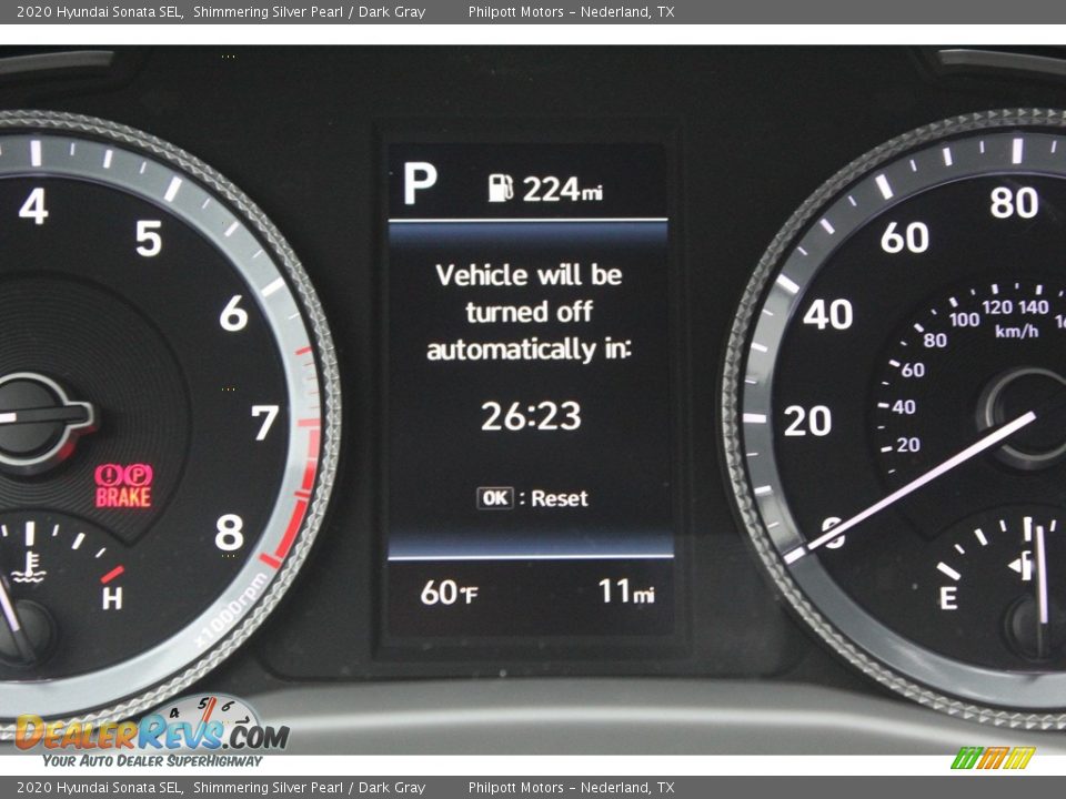 2020 Hyundai Sonata SEL Shimmering Silver Pearl / Dark Gray Photo #14