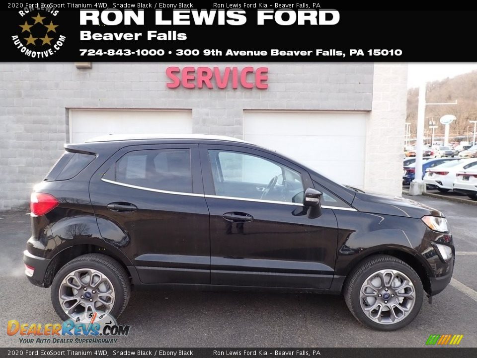 2020 Ford EcoSport Titanium 4WD Shadow Black / Ebony Black Photo #1