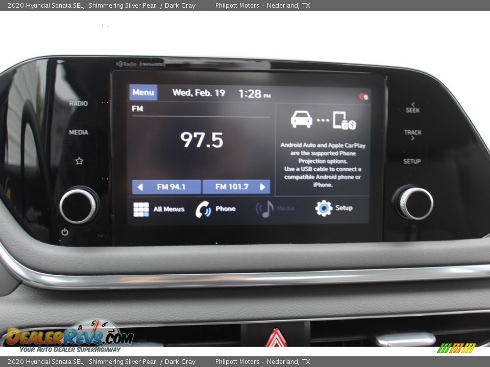 2020 Hyundai Sonata SEL Shimmering Silver Pearl / Dark Gray Photo #15