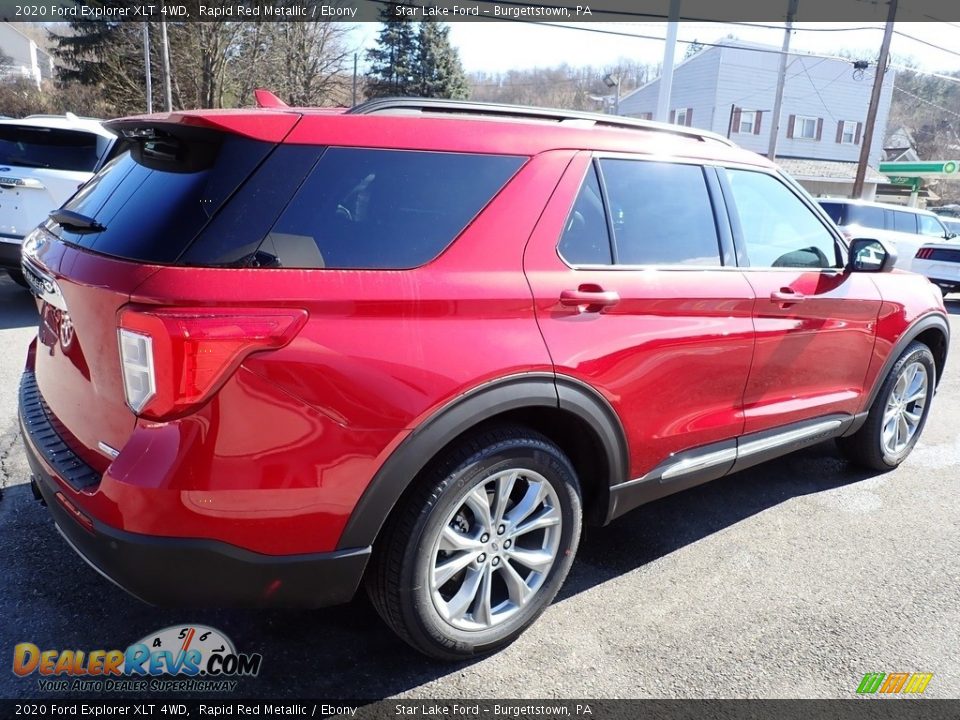 2020 Ford Explorer XLT 4WD Rapid Red Metallic / Ebony Photo #6