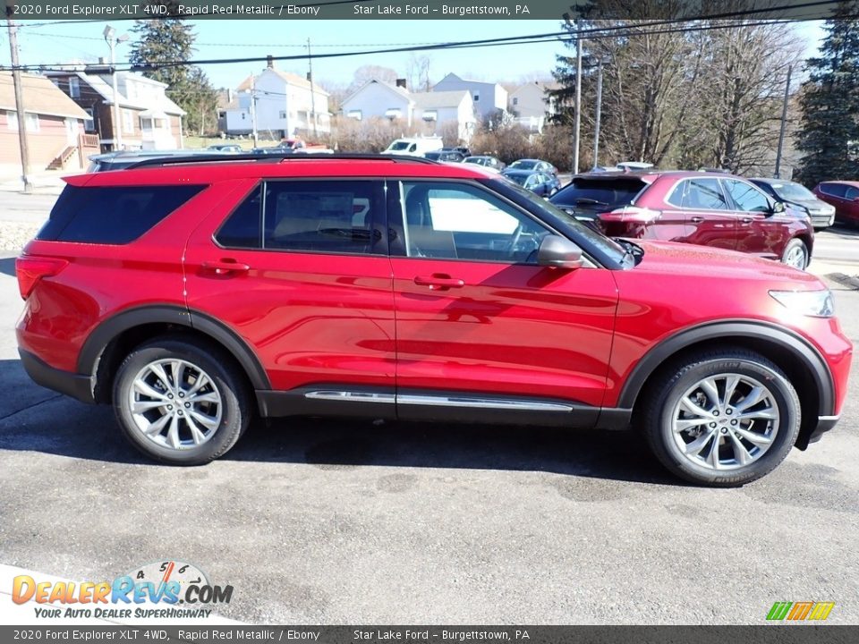 2020 Ford Explorer XLT 4WD Rapid Red Metallic / Ebony Photo #7