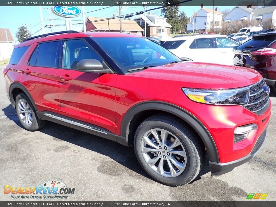 2020 Ford Explorer XLT 4WD Rapid Red Metallic / Ebony Photo #8
