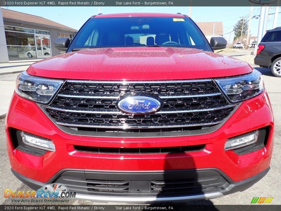 2020 Ford Explorer XLT 4WD Rapid Red Metallic / Ebony Photo #9