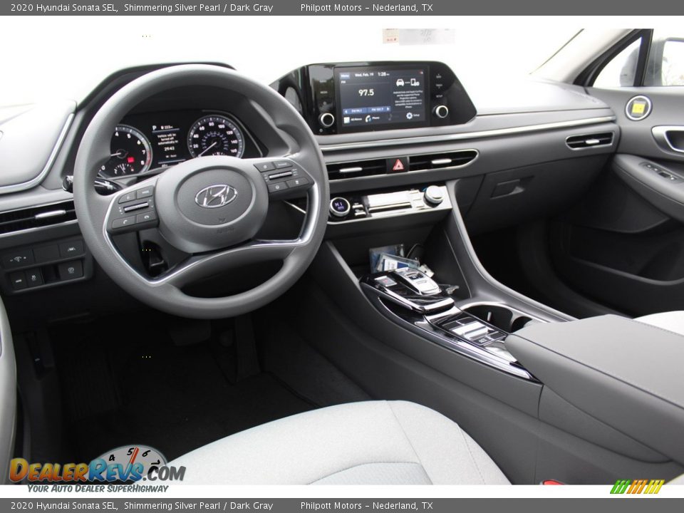2020 Hyundai Sonata SEL Shimmering Silver Pearl / Dark Gray Photo #21