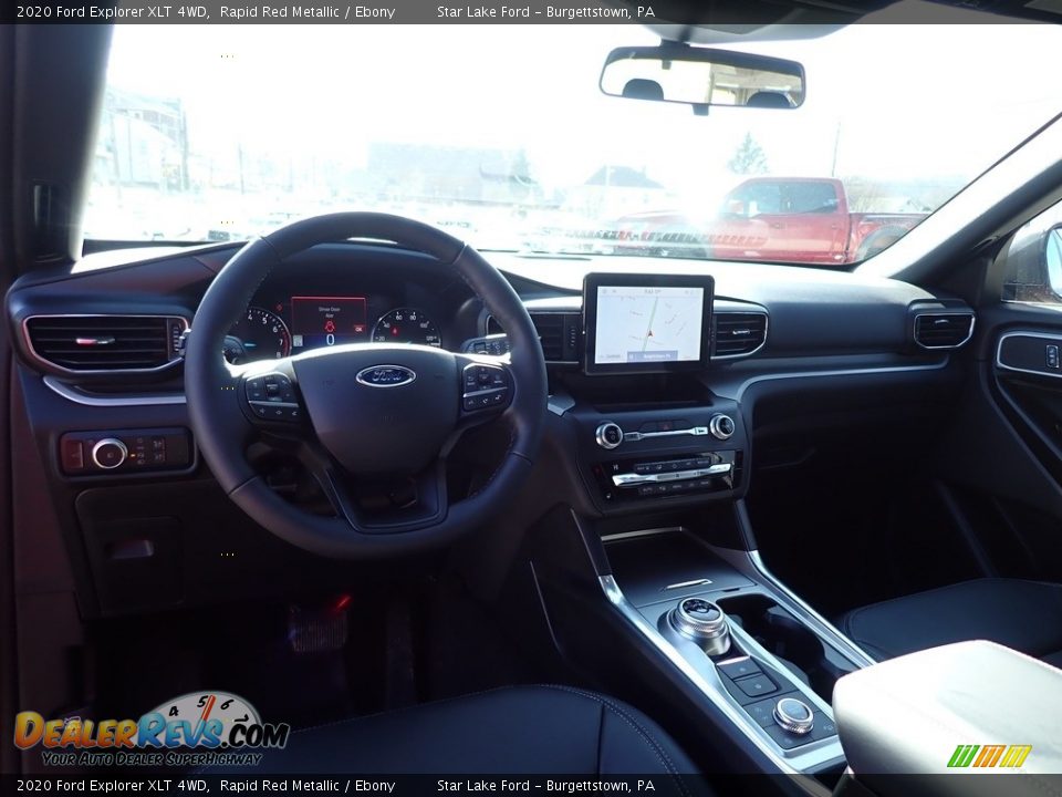 2020 Ford Explorer XLT 4WD Rapid Red Metallic / Ebony Photo #13
