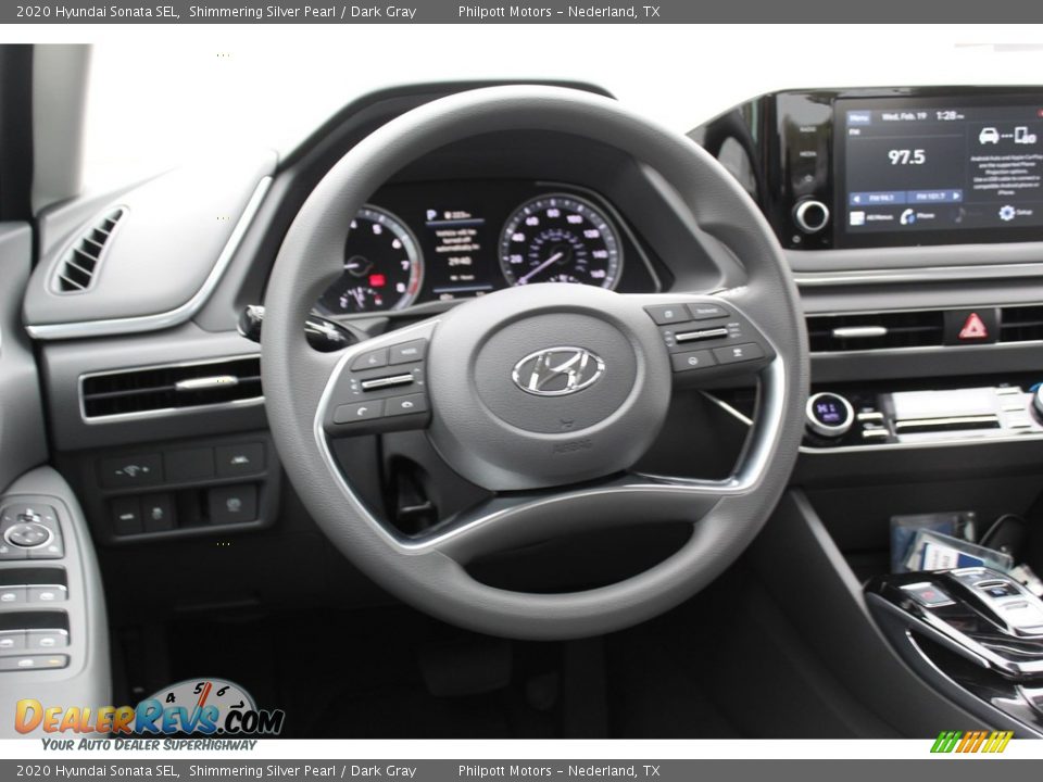 2020 Hyundai Sonata SEL Shimmering Silver Pearl / Dark Gray Photo #22