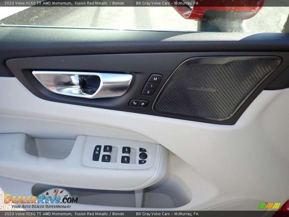 2020 Volvo XC60 T5 AWD Momentum Fusion Red Metallic / Blonde Photo #10