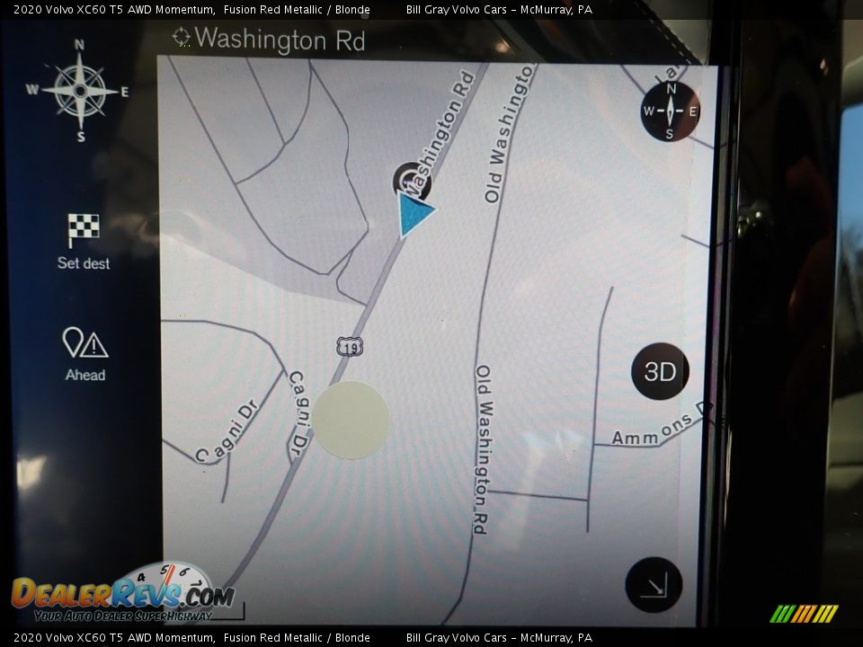 2020 Volvo XC60 T5 AWD Momentum Fusion Red Metallic / Blonde Photo #13