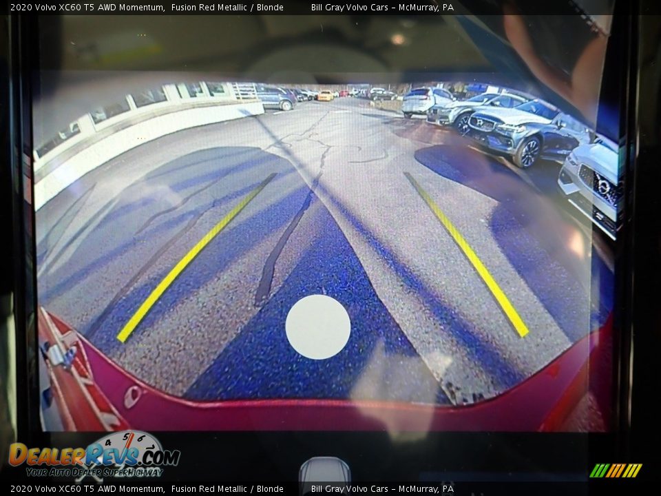 2020 Volvo XC60 T5 AWD Momentum Fusion Red Metallic / Blonde Photo #14