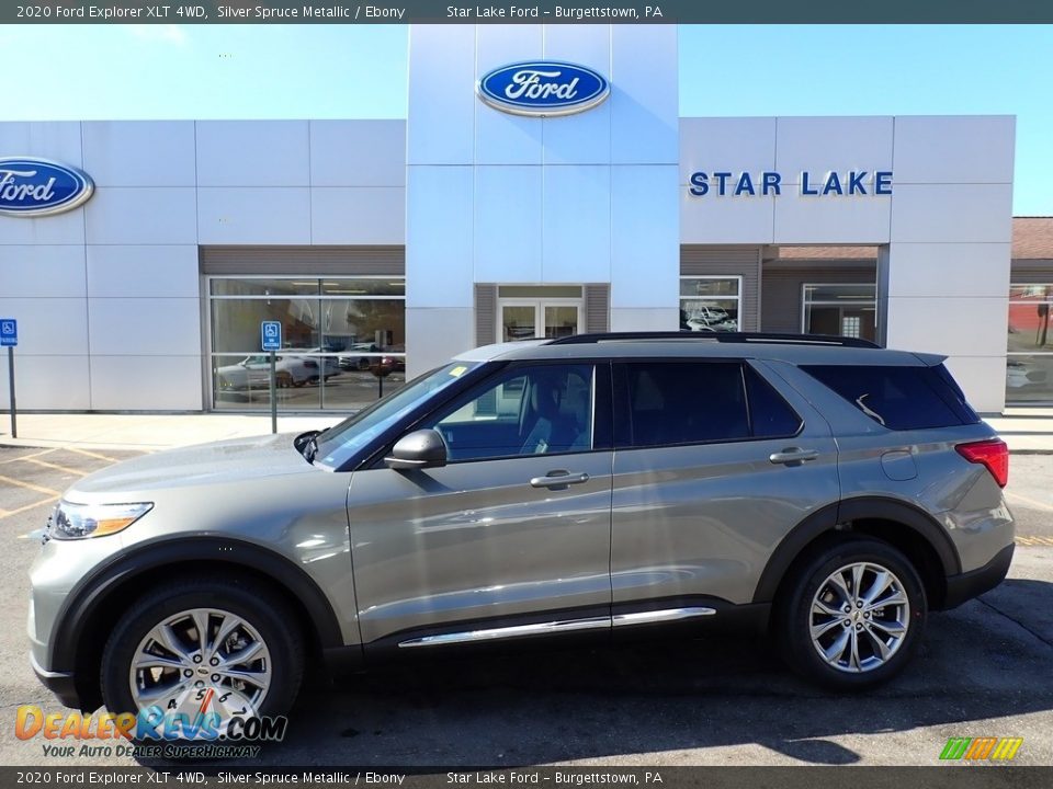 2020 Ford Explorer XLT 4WD Silver Spruce Metallic / Ebony Photo #1