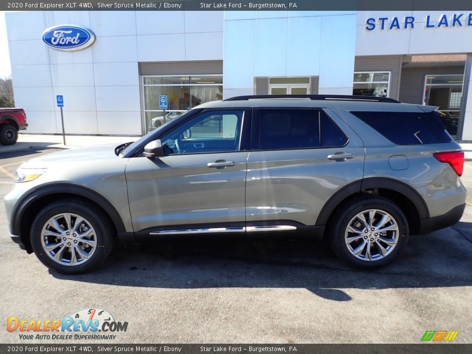 2020 Ford Explorer XLT 4WD Silver Spruce Metallic / Ebony Photo #2