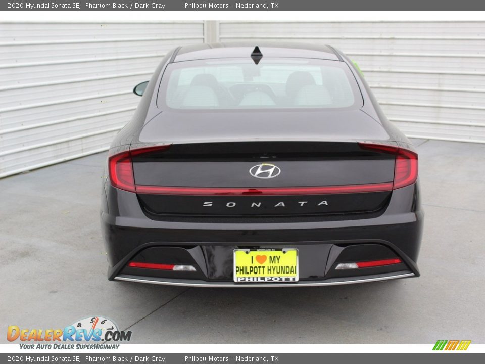 2020 Hyundai Sonata SE Phantom Black / Dark Gray Photo #7