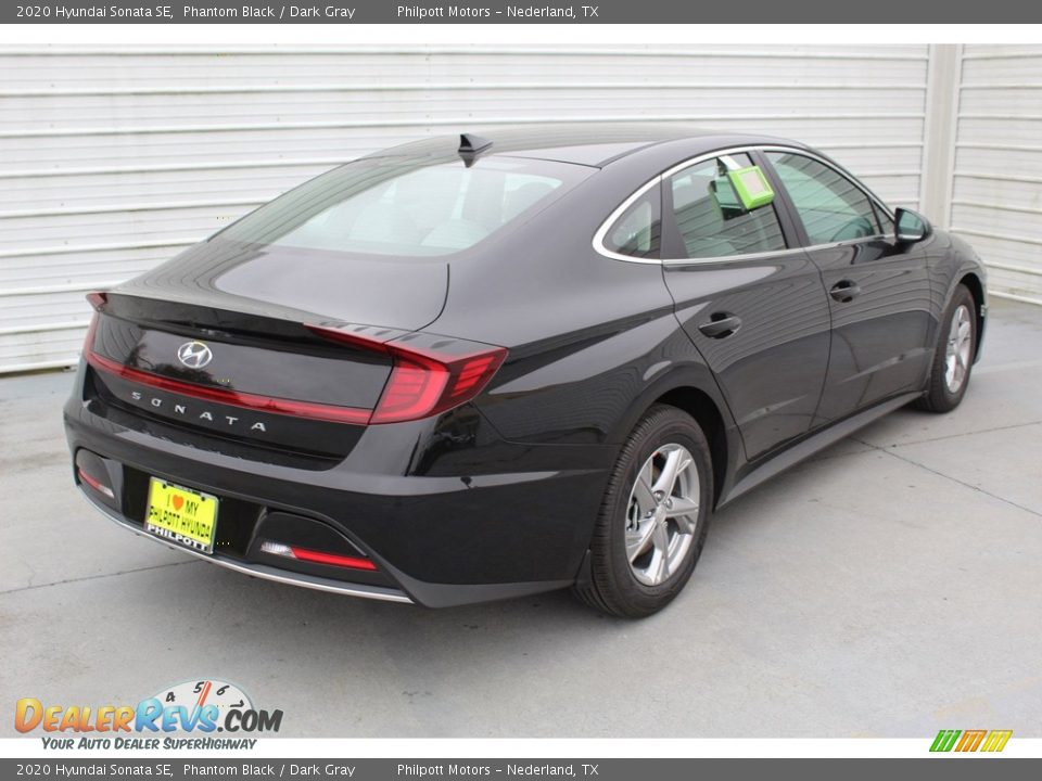 2020 Hyundai Sonata SE Phantom Black / Dark Gray Photo #8