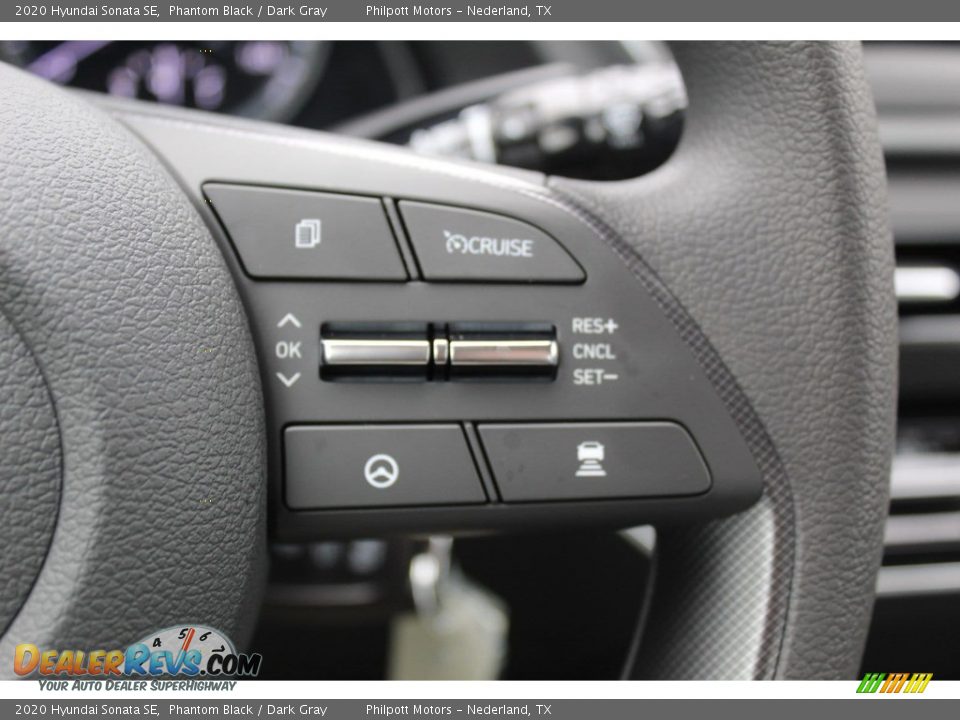 2020 Hyundai Sonata SE Phantom Black / Dark Gray Photo #12