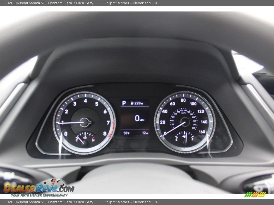 2020 Hyundai Sonata SE Phantom Black / Dark Gray Photo #13