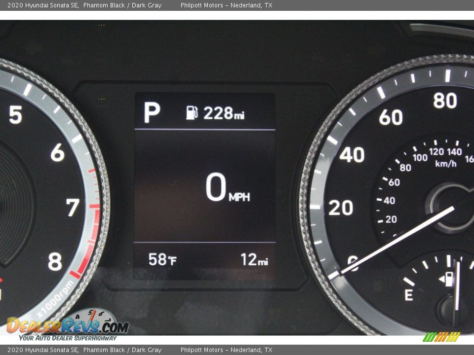 2020 Hyundai Sonata SE Phantom Black / Dark Gray Photo #14