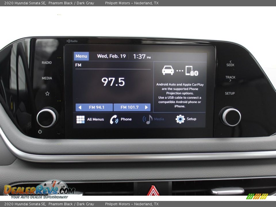 2020 Hyundai Sonata SE Phantom Black / Dark Gray Photo #15