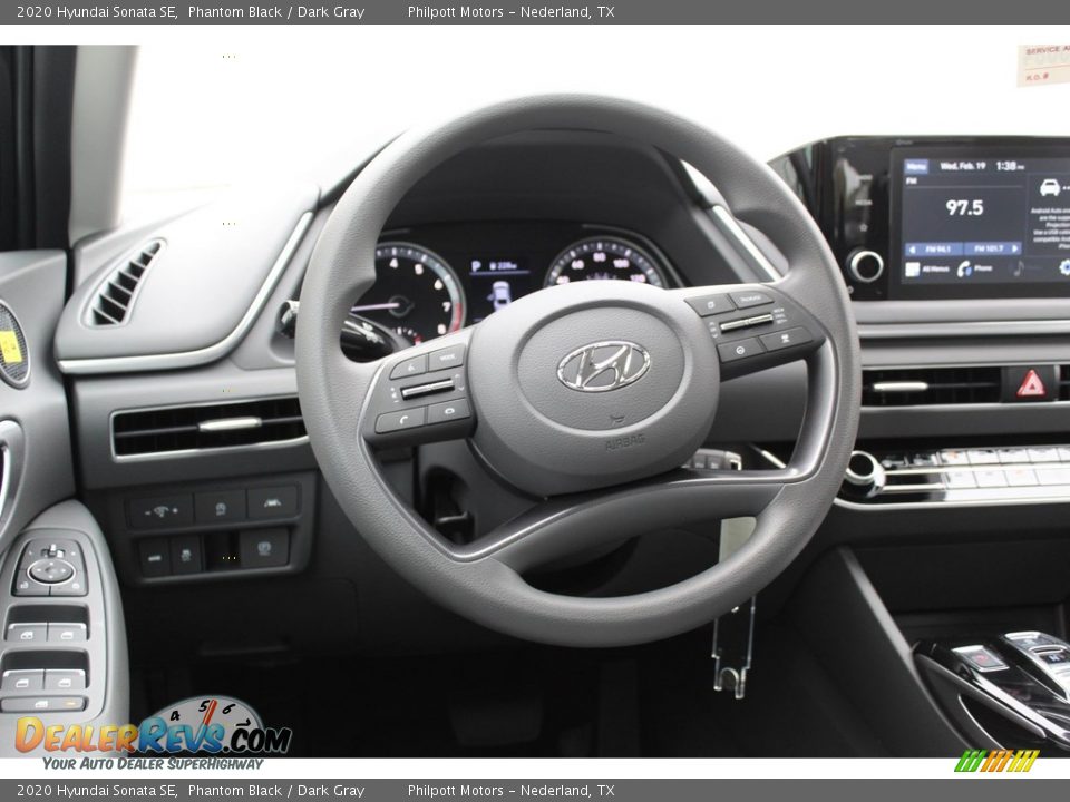 2020 Hyundai Sonata SE Phantom Black / Dark Gray Photo #21