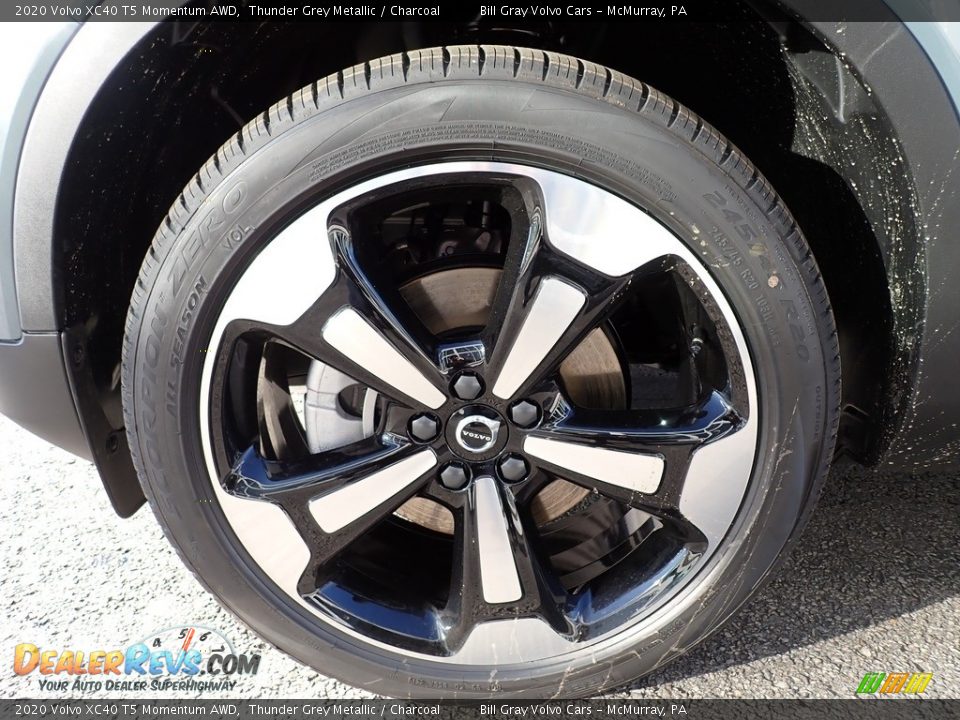 2020 Volvo XC40 T5 Momentum AWD Thunder Grey Metallic / Charcoal Photo #6
